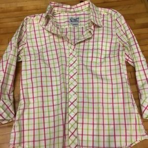 White label button down shirt size 8